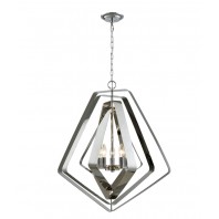 CLA-Orbita: Polished Nickel Hardware with Stainless Steel Pendant Lights